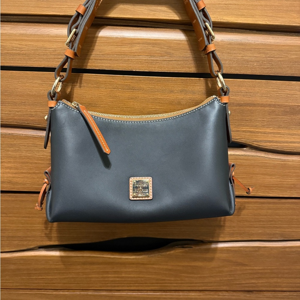 Dooney & Bourke Gray and Tan Shoulder Bag